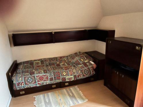 Jeugdkamer mahonie, Huis en Inrichting, Slaapkamer | Complete slaapkamers, Gebruikt, Eenpersoons, Ophalen
