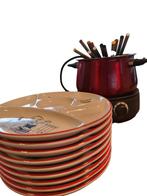 elektrisch fondue + 9 fondue borden, Elektronische apparatuur, Gebruikt, Elektrisch, Ophalen
