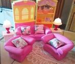 Salon + meubles Barbie, Utilisé, Enlèvement ou Envoi
