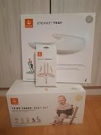 Stokke tray / eetblad + harnas + babyset, Kinderen en Baby's, Ophalen, Zo goed als nieuw