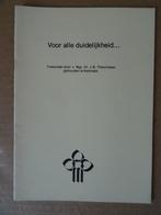 Toespraak voor Dekenale Functiegroep Wereldkerk 1e druk 1977, Comme neuf, J.B. Theunissen, Enlèvement ou Envoi, Christianisme | Catholique
