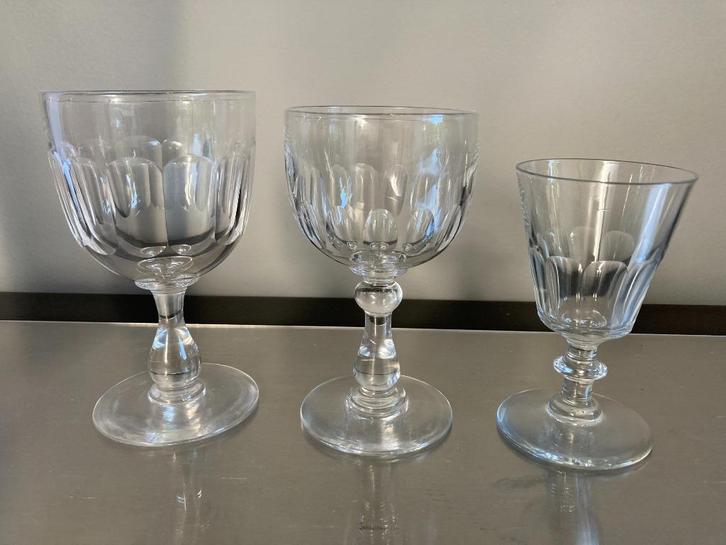 40 verres en cristal du Val Saint-Lambert, Antiek en Kunst, Antiek | Glaswerk en Kristal, Ophalen