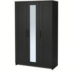 3 deurs kleerkast met spiegel is bruin van klzur, Huis en Inrichting, Ophalen