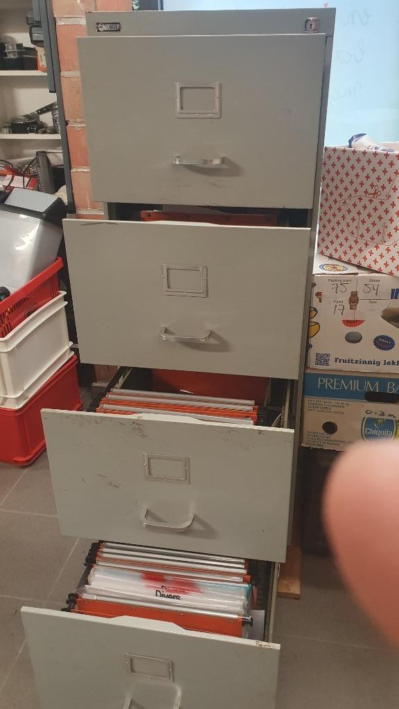 retro-dossierkast te koop, Huis en Inrichting, Kasten | Overige, Gebruikt, Ophalen
