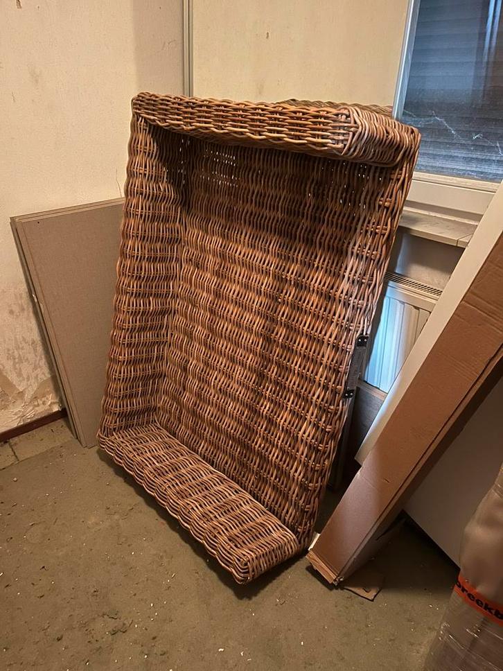 STEVIGE ROTAN HONDENMAND XL HAPPY HOUSE, Dieren en Toebehoren, Hondenmanden, Nieuw, Riet, Ophalen