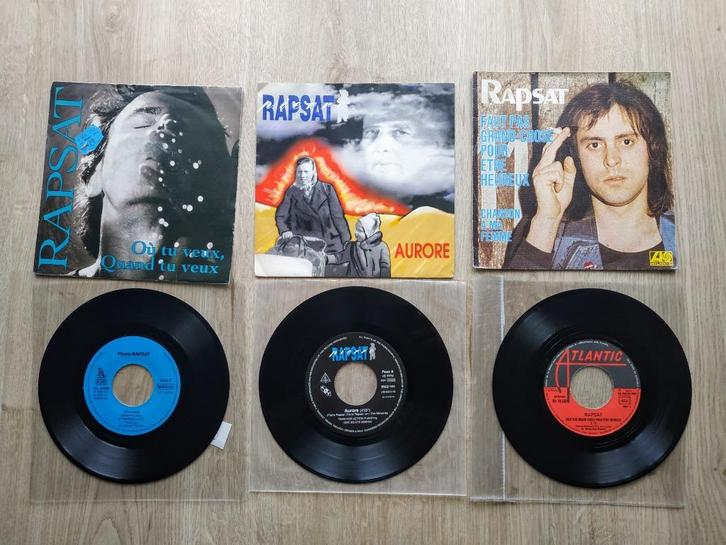 RAPSAT LOT DE 3 SP ASSEZ RARE, CD & DVD, Vinyles | Rock, Comme neuf, Envoi