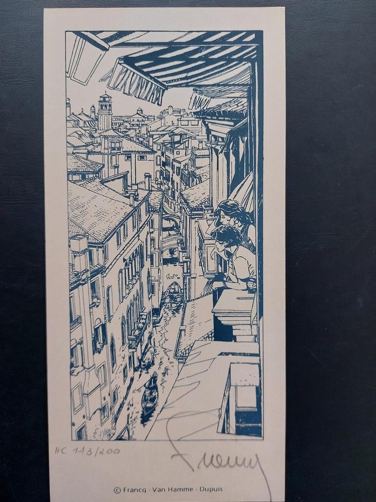 Estampe FRANCQ VAN-HAMME signée numéroté HC 113/200, Collections, Personnages de BD, Enlèvement ou Envoi