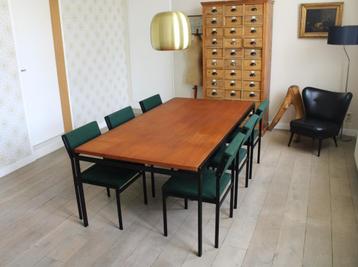 tafel TU Cees Braakman, Pastoe, jaren '60 , + 6 stoelen SM07 beschikbaar voor biedingen