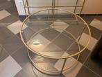 VASAGLE Salontafel rond goud kleur, Maison & Meubles, Enlèvement, Comme neuf