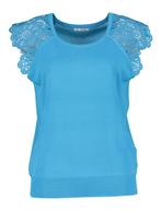 Atmos Fashion azureblauw topje als nieuw Maat 40, Maat 38/40 (M), Blauw, Atmos fashion, Ophalen of Verzenden