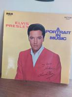 LP Elvis Presley - A Portrait In Music GESIGNEERD, CD & DVD, Vinyles | Country & Western, Comme neuf, Enlèvement ou Envoi