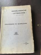 Ned.letterkunde Geschiedenis en bloemlezing – Van den Dries, Antiek en Kunst, Ophalen of Verzenden