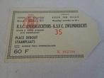 Ticket de football RSC Anderlecht - Zwijndrecht 1972, Collections, Autres types, Utilisé, Enlèvement ou Envoi