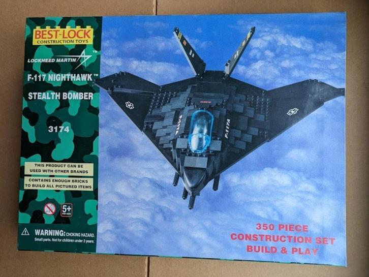 Best-Lock set no 3174 F-117 Nighthawk Stealth Bomber - MIB, Kinderen en Baby's, Speelgoed | Bouwstenen, Nieuw, Overige merken