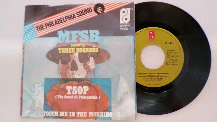 MFSB feat. The Three Degrees - TSOP (45t), Cd's en Dvd's, Vinyl Singles, Zo goed als nieuw, Single, R&B en Soul, 7 inch, Ophalen of Verzenden