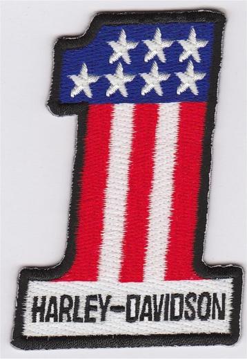 Harley Davidson Nr. 1 stoffen opstrijk patch #1 beschikbaar voor biedingen