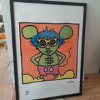 Keith Haring met certificaat, Antiquités & Art, Art | Lithographies & Sérigraphies, Enlèvement ou Envoi
