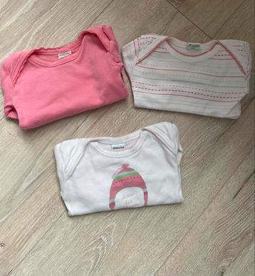 Lot de 3 bodies fille 12 mois - absorba