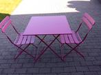 Table bistrot avec 2 chaises (Très solide), Jardin & Terrasse, Comme neuf, Enlèvement ou Envoi