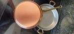 Koperen steelpan en pan en kookpot., Huis en Inrichting, Ophalen, Nieuw, Overige materialen, Pannenset