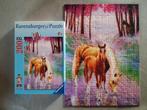 Puzzel ravensburger  paarden in de nevel  200 XL, Ophalen of Verzenden, Meer dan 50 stukjes, Zo goed als nieuw, 6 jaar of ouder