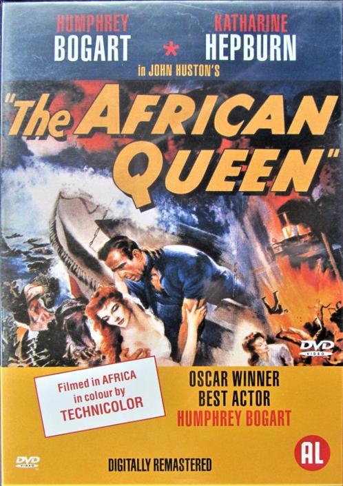 DVD ACTIE- THE AFRICAN QUEEN (HUMPHREY BOGART- KAT. HEPBURN), Cd's en Dvd's, Dvd's | Actie, Zo goed als nieuw, Actiethriller, Vanaf 16 jaar