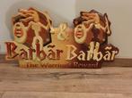 Variant 1) Metaal Reclamebord - Barbãr Barbar -, Verzamelen, Ophalen of Verzenden, Gebruikt, Reclamebord, Plaat of Schild, Overige merken