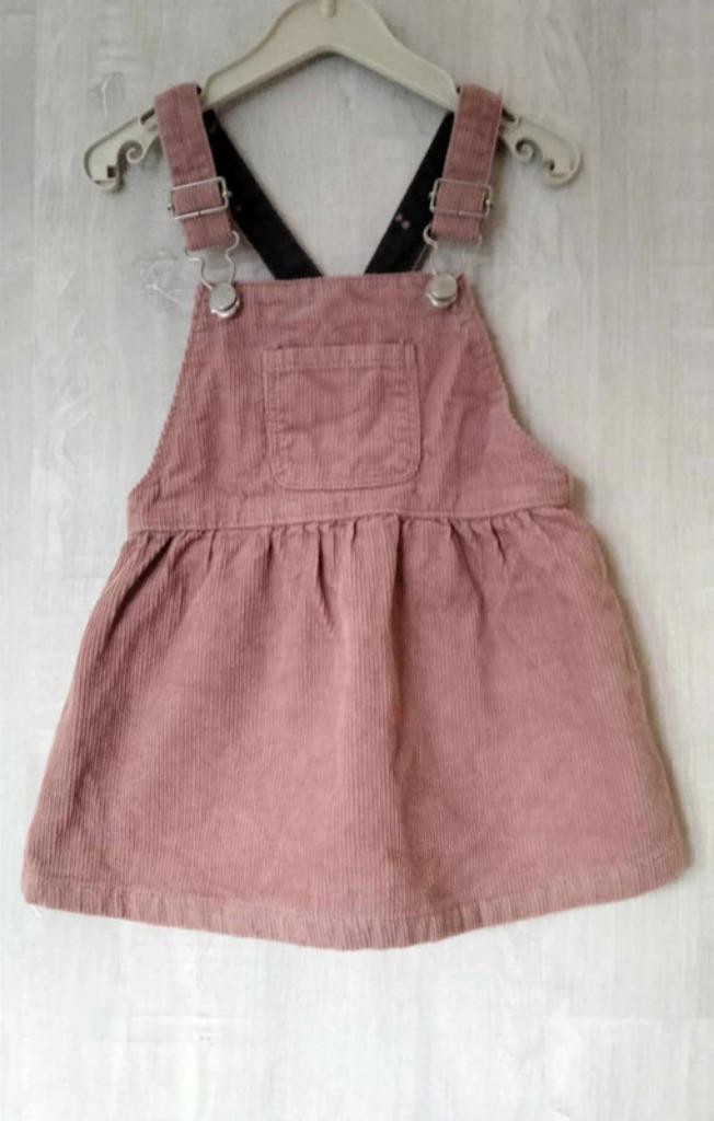 roze salopette jurk zara maat 80, Kinderen en Baby's, Babykleding | Maat 80, Zo goed als nieuw, Meisje, Jurkje of Rokje, Ophalen of Verzenden