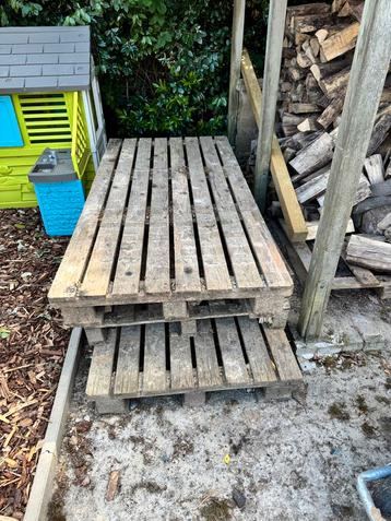 Houten paletten - gratis, Tuin en Terras, Tuinsets en Loungesets, Ophalen, Gebruikt