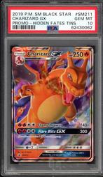 Charizard GX PSA 10 - SM211 - Sun & Moon Promo 2019, Hobby en Vrije tijd, Verzamelkaartspellen | Pokémon, Verzenden, Zo goed als nieuw