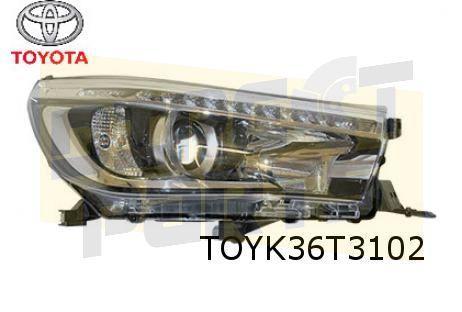 Toyota Hi-Lux Koplamp Rechts (met LED dagrijlicht) Origineel, Auto-onderdelen, Verlichting, Toyota, Nieuw, Verzenden