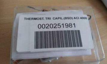thermostat boiler chauffe -eau référence 0020251981 beschikbaar voor biedingen