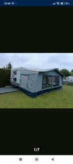 Caravan met stapelbed of grote garage, Caravans en Kamperen, Particulier, Fietsenrek, Vast bed