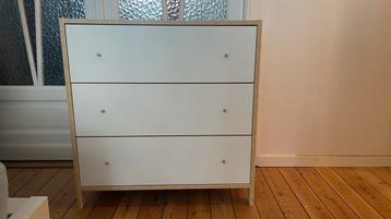 Kleine ikea ladekast, 3 ou 4 tiroirs, 25 à 50 cm, Wit, Moins de 100 cm