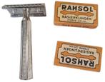 rasoir allemand de  en état d'usage avec 2 paquets de lames, Envoi