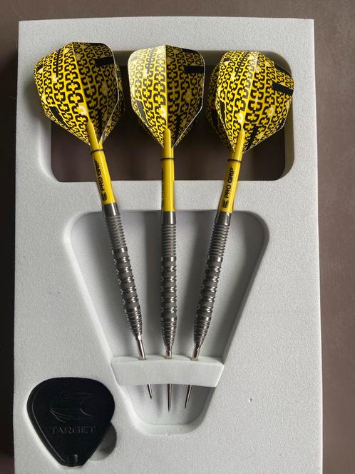 Darts target bolide 21gr swisspoint, Sport en Fitness, Darts, Zo goed als nieuw, Flights, Ophalen of Verzenden