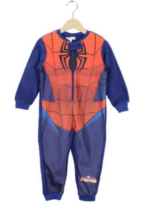 Spiderman Onesie Fleece Blauw - Maat 104 - AANBIEDING, Enfants & Bébés, Vêtements enfant | Taille 104, Neuf, Garçon, Vêtements de nuit ou Sous-vêtements