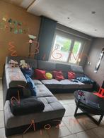 Canapé a vendre, Huis en Inrichting, Zetels | Zetels, Gebruikt, Tissus avec du cuire, Hoekbank, 300 cm of meer