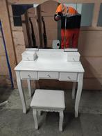 Kinder make up tafel, Handtassen en Accessoires, Uiterlijk | Cosmetica en Make-up, Ophalen, Gebruikt, Wit, Make-up