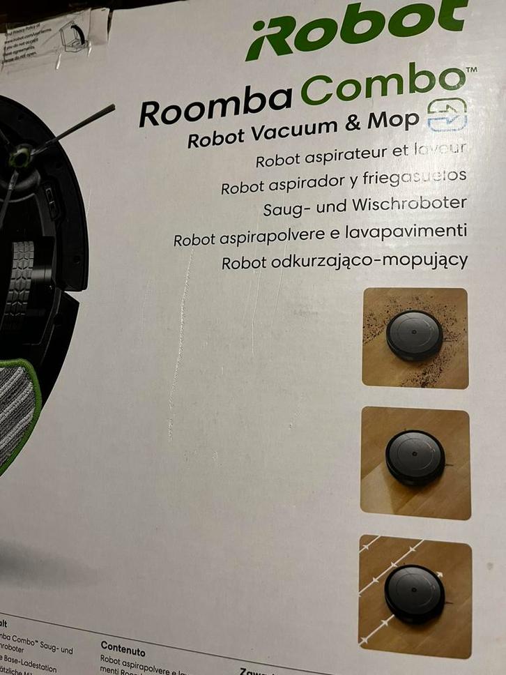 iRobot Roomba Combo, Elektronische apparatuur, Stofzuigers, Stofzuiger, Stofzak, Ophalen