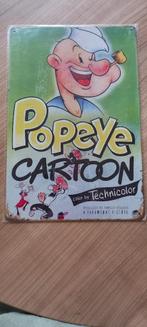 Plaque métallique Popeye. Nouveau. 30 x 20 cm, Collections, Autres personnages, Image, Affiche ou Autocollant, Enlèvement ou Envoi