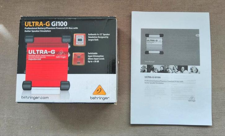 Behringer GI100 Studio/podium DI-box, Muziek en Instrumenten, Effecten, Nieuw, Ophalen of Verzenden