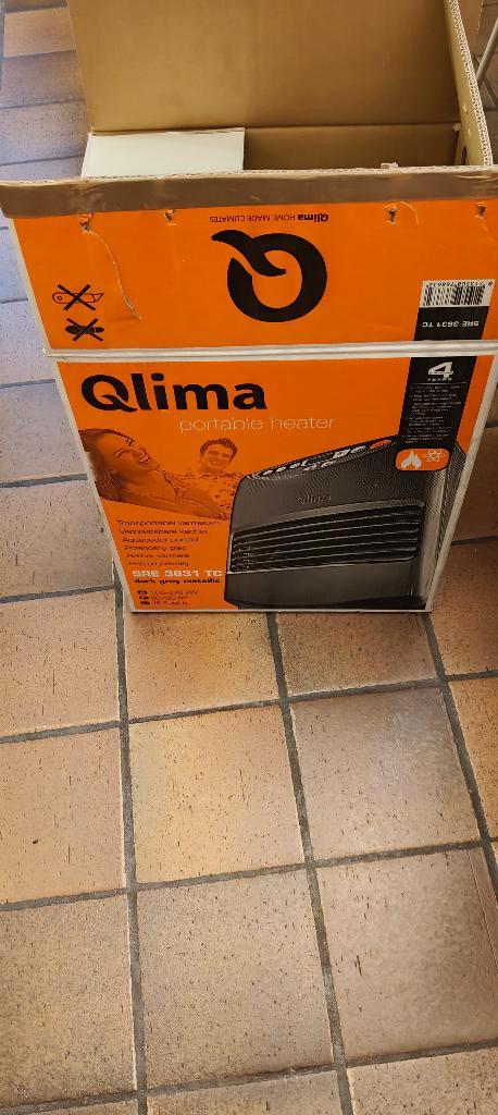 Poêle Qlima portable SRE 3631 TC 3100 W, Bricolage & Construction, Chauffage & Radiateurs, Comme neuf, Poêle, 800 watts ou plus