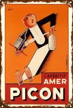 Panneau en métal Picon Amer - rétro vintage mancave, Collections, Enlèvement ou Envoi, Comme neuf, Panneau publicitaire