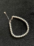 Bracelet en perle et fermeture argent, Neuf, Enlèvement ou Envoi, Avec pierre précieuse, Blanc