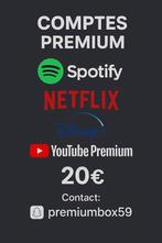 compte premium 1 an, Telecommunicatie, Prepaidkaarten en Simkaarten, Ophalen of Verzenden, Zo goed als nieuw