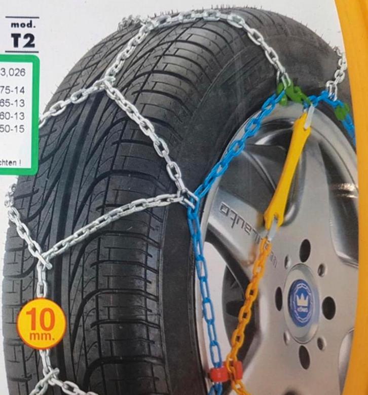 sneeuwkettingen Konïg T2 no problem (13-17inch) Nieuwstaat, Auto diversen, Sneeuwkettingen, Zo goed als nieuw, Ophalen of Verzenden