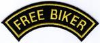 Free Biker stoffen opstrijk patch embleem #1, Motoren, Verzenden