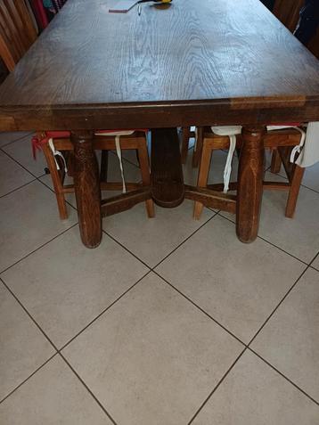 Table en chêne massif, Maison & Meubles, Tables | Tables à manger, Enlèvement, Utilisé, 50 à 100 cm, Chêne
