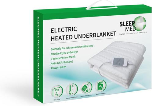 SleepMed - Elektrische Deken - 70 x 150 cm, Kinderen en Baby's, Dekens, Slaapzakjes en Inbakerproducten, Ophalen of Verzenden